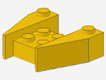 Lego Keil 3 x 4 (2399) gelb