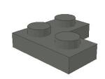 Lego Plate 2 x 2 Corner (2420) dark bluish gray