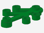 Lego Plant Leaves 4 x 3 (2423) green