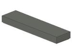 Lego Tile 1 x 4 (2431) dark bluish gray