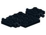 Lego Fahrzeugbasis 4 x 7 (2441) schwarz