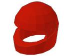 Lego Minifigure Helmet Motorcycle, red