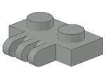 Lego Hinge Plate 1 x 2 (2452) light gray