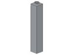 Lego Brick 1 x 1 x 5 (2453a) light bluish gray NEW