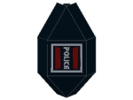 Lego Panel 3 x 3 x 6 (2468pb02) Corner , Space Police Logo left