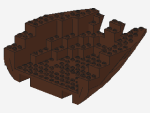 Lego Hull, Stern 14 x 16 x 5 1/3 (2558c03)
