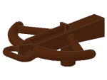 Lego Minifigur Armbrust (2870) rötlich braun