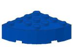 Lego Brick, round, Corner 4 x 4 x 1 (2577) blue