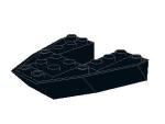 Lego Boat, Bow Brick 6 x 6  x 1 (2626) black