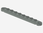 Lego Technic Plate 1 x 10 (2719) light gray
