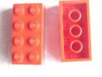 Lego Brick 2 x 4 x 1 (3001old) red