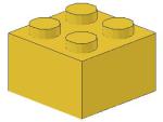 Lego Brick 2 x 2 x 1 (3003) yellow