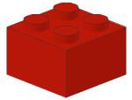 Lego Brick 2 x 2 x 1 (3003) red