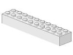 Lego Brick 2 x 10 x 1 (3006) white