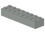 Lego Brick 2 x 8 x 1 (3007) light gray