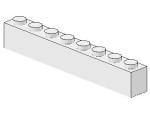 Lego Brick 1 x 8 x 1 (3008) white