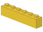 Lego Stein 1 x 6 x 1 (3009) gelb