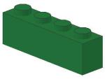 Lego Stein 1 x 4 x 1 (3010) grün