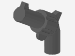 Lego Minifigur Revolver (30132) dunkel bläulich grau