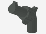 Lego Minifigur Revolver (30132) dunkel grau