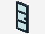 Lego Door 1 x 4 x 6 (30178c01 / x39c01) black