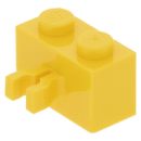 Lego Brick, modified 1 x 2 x 1 (30237) yellow