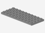 Lego Platte 4 x 10 (3030) hell bläulich grau