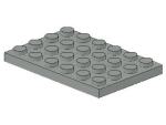 Lego Platte 4 x 6 (3032) hellgrau