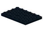 Lego Platte 4 x 6 (3032) schwarz
