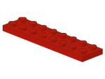 Lego Platte 2 x 8 (3034) rot