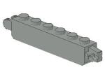 Lego Hinge Brick 1 x 6 (30388) light gray