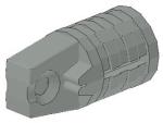 Lego Hinge Cylinder 1 x 2 (30552) light gray