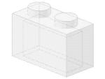 Lego Brick 1 x 2 x 1 (3065) transparent