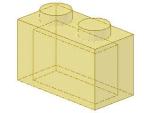 Lego Brick 1 x 2 x 1 (3065) transparent yellow