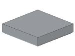Lego Fliese 2 x 2 (3068b) mit Nut, hell bläulich grau