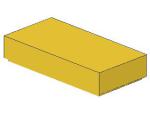 Lego Fliese 1 x 2 (3069b) mit Nut, gelb