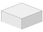Lego Tile 1 x 1 (3070a) without Groove, white