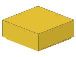 Lego Fliese 1 x 1 (3070b) mit Nut, gelb