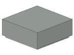 Lego Tile 1 x 1 (3070b) with Groove, light gray