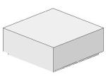 Lego Fliese 1 x 1 (3070b) with Groove, white