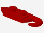 Lego Kranhaken, links (3127) rot