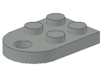 Lego Plate, modified 3 x 2 (3176) light gray
