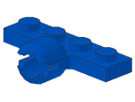 Lego Platte, modifiziert 1 x 4 (3183a) blau