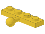 Lego Platte, modifiziert 1 x 4 (3184) gelb