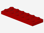 Lego Technic Plate 2 x 6 (32001) red