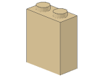 Lego Brick 1 x 2 x 2 (3245c) tan