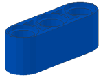 Lego Technic Liftarm 1 x 3 (32523) blau
