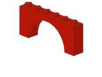 Lego Brick, Arch 1 x 6 x 2 (3307) red