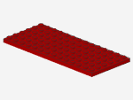 Lego Platte 6 x 14 (3456) rot