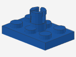 Lego Platte, modifiziert 2 x 3 (3462) blau